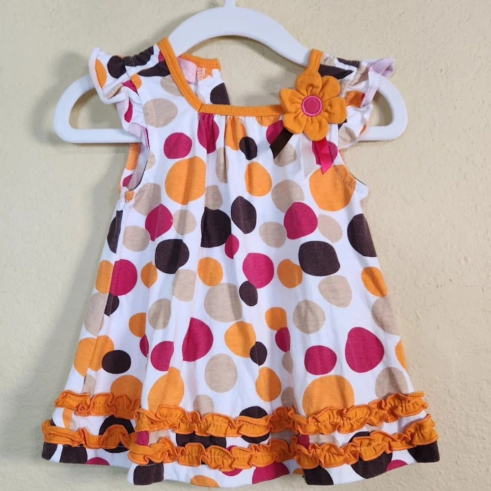 Kids Headquarters Girls 18M poka dot bright flower‎ birthday party summer
